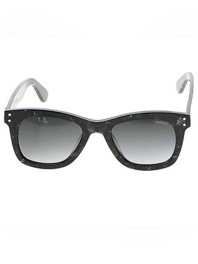 Komono women’s sunglasses - black marble - rectangular frame - Allen - NEW